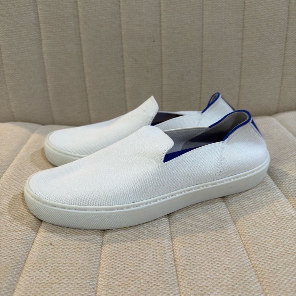 Rothy's Men's White Slip-On Loafers